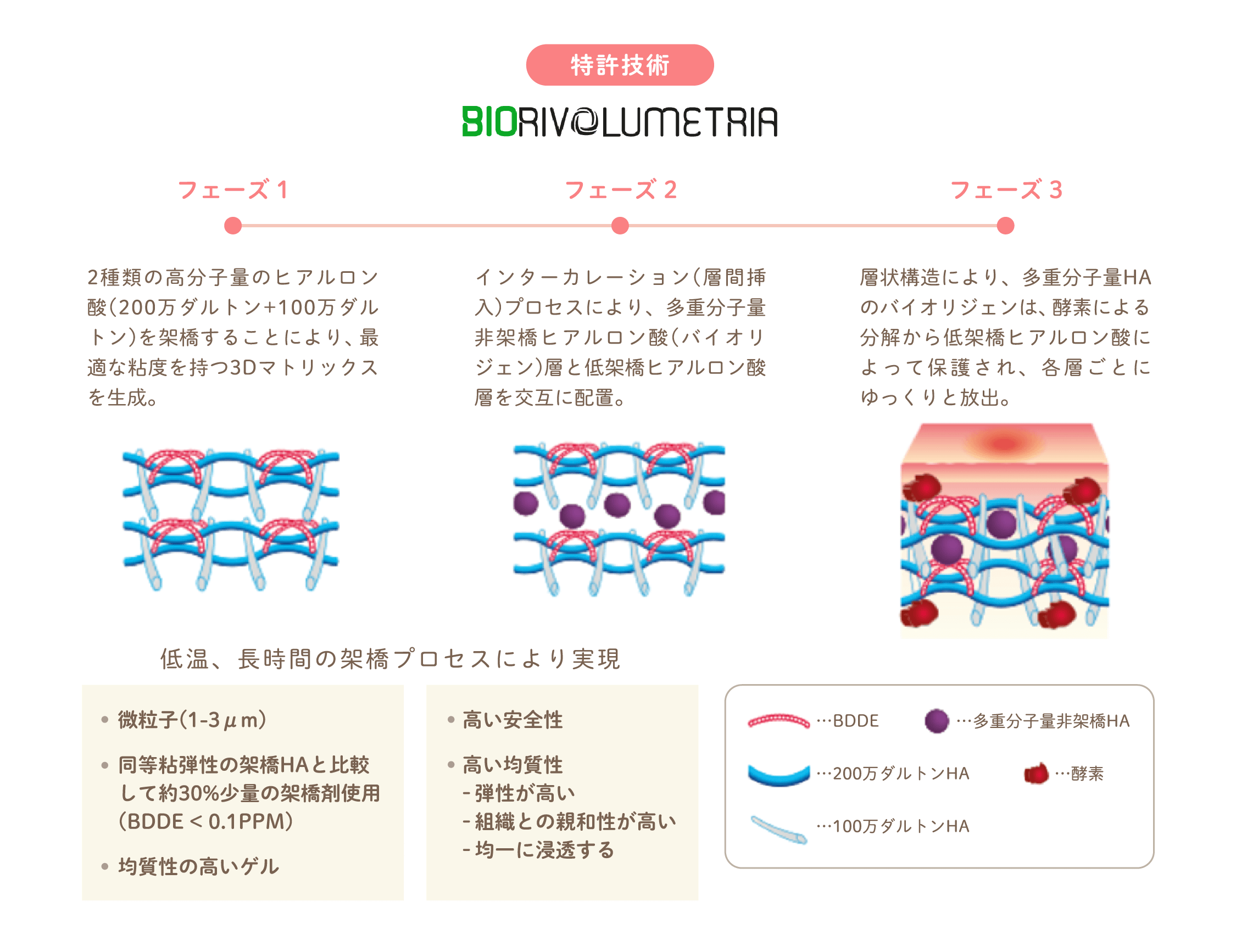 ハイブリッドさせる工程の違い